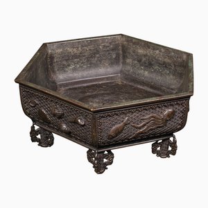 Antique Japanese Bronze Bonsai Jardiniere, 1850