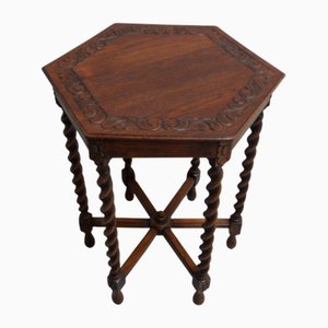 Antiker Couchtisch aus Eiche, 1890er