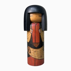 Gumma Kokeshi vintage de Kisaku, años 70