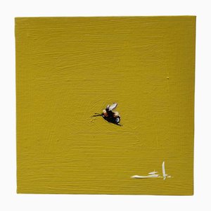 Vivek Mandalia, Hummel, Öl auf Leinwand