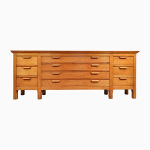 Grande Commode à Tiroirs Vintage en Chêne, 1940s