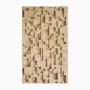 Brutalist Concrete Wall Art in Beige by Tom's Factory