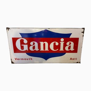 French Enameller Gancia Sign, 1950s