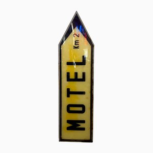 Señal de flecha de motel italiano, años 50
