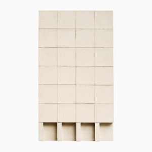 Brutalist Concrete Wall Art in Off White by Tom's Factory