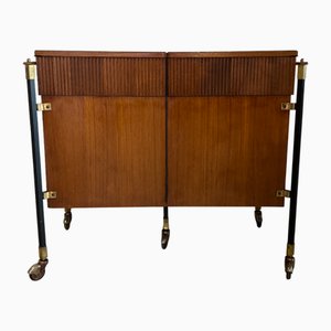 Braune Mobile Bar, 1960er