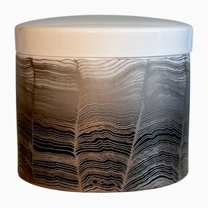 Large Porcelain Bowl with Lid by Alain Le Foll for Rosenthal Studio Line, 1970s