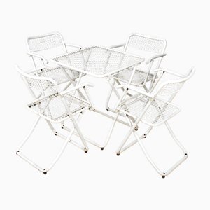 Folding Chairs and Table by Federico Giner, Set of 5