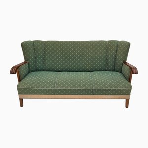 Vintage Danish Three-Seater Sofa in Furniture Wool Fabric, 1950s