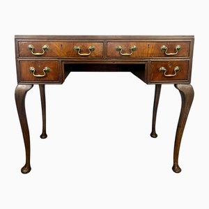 Antique Georgian Mahogany Writing Desk with Leather Top