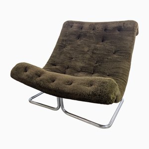Silla en verde musgo de Ruud Ekstrand y Christer Norman, Suecia, años 70