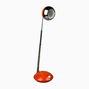 Vintage Space Age Table Lamp in Plastic and Metal, 1970s
