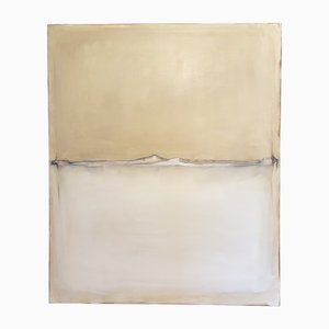 Marilina Marchica, Abstract White Landscape, Oil on Canvas