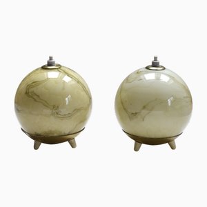 Bauhaus Tischlampen, 1940er, 2er Set