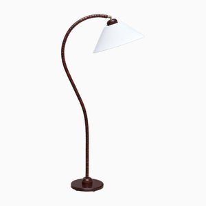 Lampada da terra Markslöjd scultorea in faggio, Svezia, anni '60