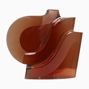 Oggetto artistico in vetro attribuito a Pavel Havelka, anni '80