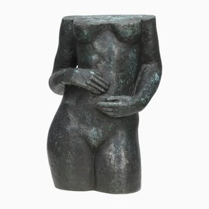 Weiblicher Torso aus Bronze von Gerard, 1980er