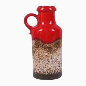 Large Vintage Fat Lava Ear Vase by Scheurich, 1970s