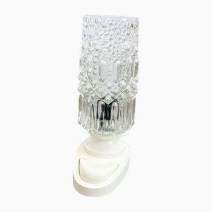Glass Bag on Plastic Base Table Lamp from Saku, 1970s