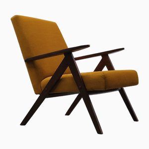 Fauteuil Mid-Century Modèle B - 310 VAR en Velours Verge d'Or, 1960s