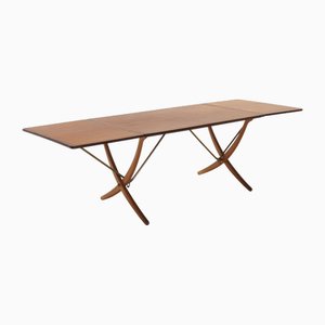 Table de Salle à Manger Modèle 304 Sabre par Hans J. Wegner pour Andreas Tuck, Danemark, 1950s