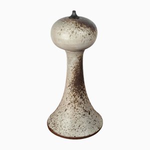 Mid-Century Modern Danish Studio Pottery Oil Lamp from Aage Würtz, 1960s