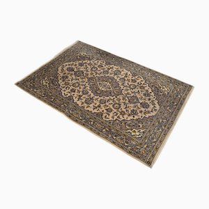 Alfombra Keshan de Oriente Medio de lana tejida a mano, años 90