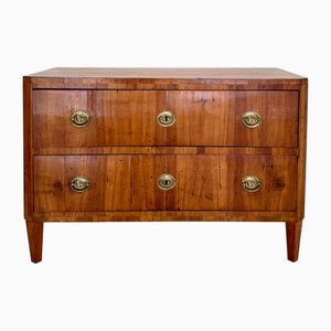 Commode Biedermeier en Merisier avec Raccords en Laiton, Allemagne, 1820s