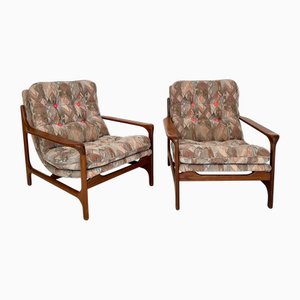 Mid-Century Teak Armchairs in the style of Eugen Schmidt, 1960s, Set of 2