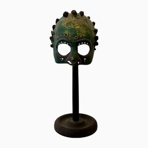 Theater Maske aus behandeltem Leder von Wolfgang Utzt für Theatre Play Ragtime, 1992