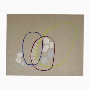 Amanda Andersen, Diagrama de Venn, Dibujo a lápiz de color sobre papel, 2023