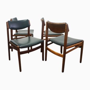 Sedie nordiche in teak, anni '60, set di 4