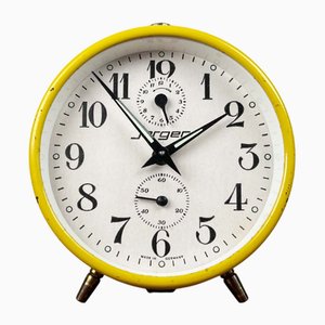 Mid-Century Manual Alarm Clock from Jerger, Germany, 1960s