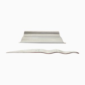 Postmodern Danish Wave Series Desk Tray and Letter Opener by Steve McGugan for Royal Copenhagen, 1980s, Set of 2