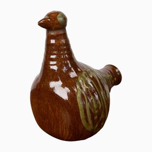 Mid-Century Modern Danish Studio Pottery Bird Shaped Bottle, 1960s