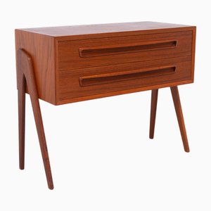 Comodino vintage moderno in teak di Ap Møbler Svenstrup, Danimarca, anni '60