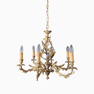 Italian Bronze Chandelier, 1930s