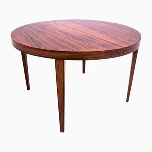 Danish Round Rosewood Dining Table, 1960s