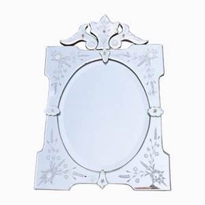 Vintage Venetian Style Mirror in Beveled Glass