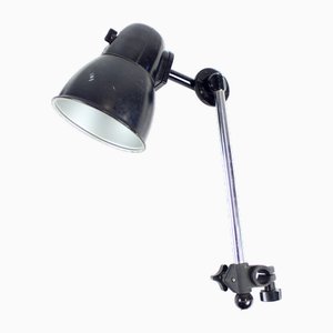 Industrial Czechoslovakian Lamp in Black Bakelite and Chrome from Elektrosvit, 1950s