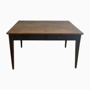 French Oak Dining Table with Drawers