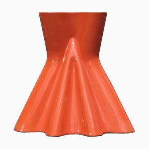 Orange Ceramic Umbrella Stand from Il Picchio, Italy, 1970s