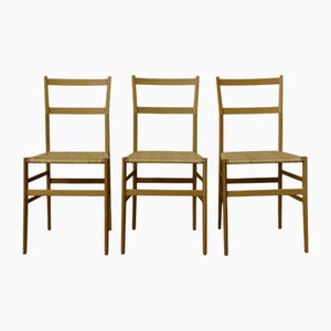 Superleggera Chairs by Gio Ponti for Cassina, Italy, 1960s, Set of 3