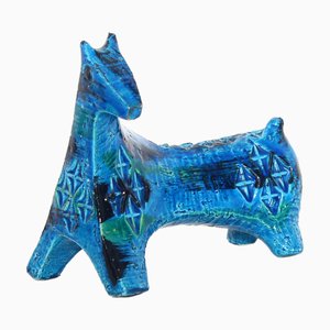 Figura de caballo italiana vintage de cerámica de Aldo Londi para Bitossi, años 60