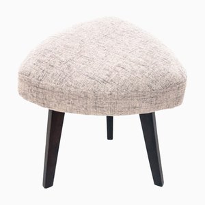 Taburete danés vintage en beige, años 60
