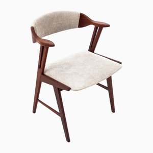 Silla danesa vintage de teca, años 60
