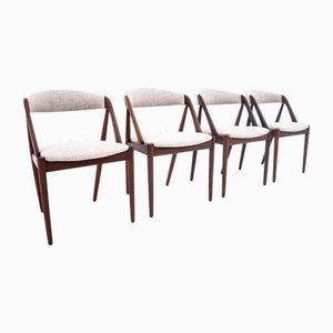 Vintage Danish Chairs by Kai Kristiansen, 1960s, Set of 4