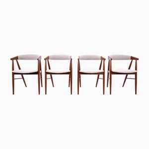 Chairs by Ejner Larsen & Aksel Bender Madsen, Denmark, 1960s, Set of 4
