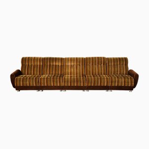 Modulares Vintage Samt Sofa Set, 1970er, 5er Set