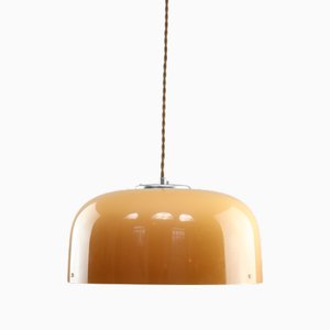 Braune Space Age Hängelampe von Guzzini, 1960er
